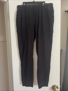 Hanes Black Men's Jogger Sweatpants